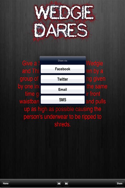 Wedgie Dice Dare .